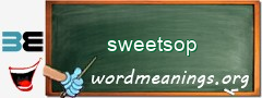 WordMeaning blackboard for sweetsop